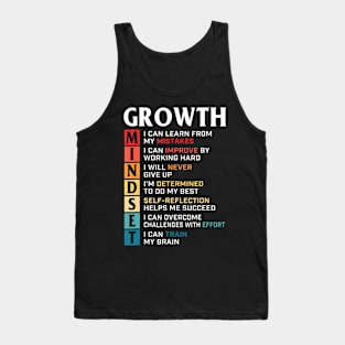 Growth Mindset Definition Motivational Quote Inspiration Tank Top